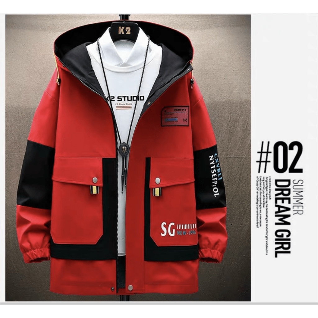 ÁO KHOÁC KAKI NAM TÚI HỘP CÓ MŨ CỰC ĐẸP THỜI TRANG NAM HÀN QUỐC