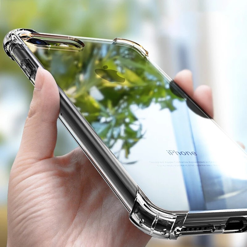 Ốp lưng trong suốt kiểu dáng đơn giản dành cho iPhone 12 Pro Max Mini 11 Pro Max XS Max XR X 8 8 Plus 7 7 Plus 6s.6s Plus 6 6Plus 5 5S SE