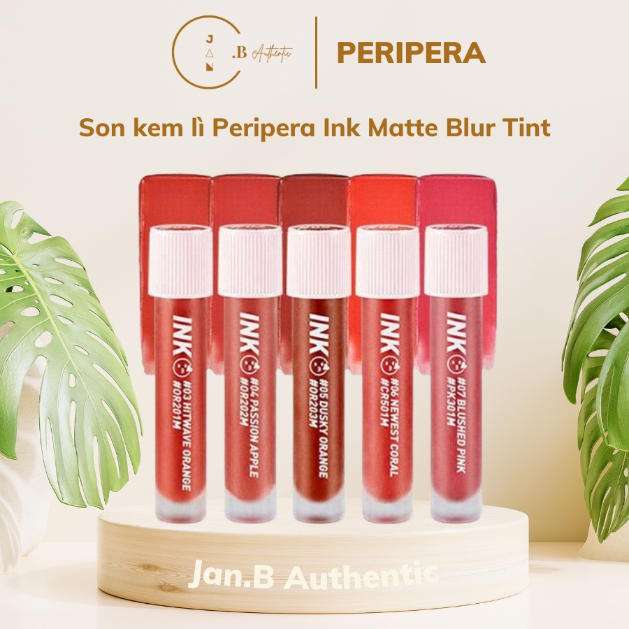 son Kem Lì Peripera Ink Matte Blur Tint New 2019