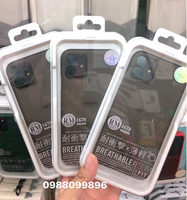 Ốp REMAX lưng nhựa có lỗ tản nhiệt IP12/Ip12 pro/ip 12 pro Max