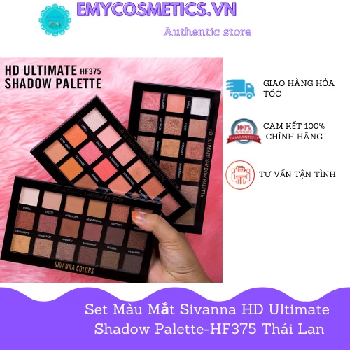 Set Màu Mắt Sivanna HD Ultimate Shadow Palette-HF375 Thái Lan