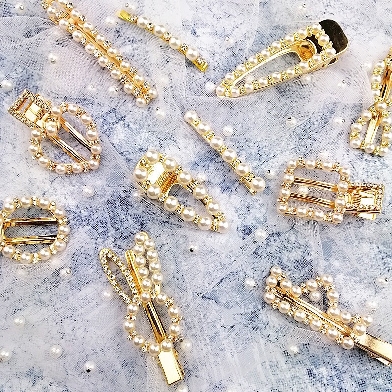 Kẹp tóc ngọc trai giả dễ thương cho bé gái