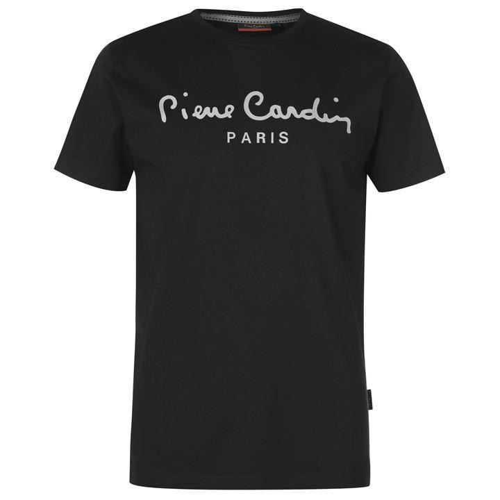 Áo thun nam ngắn tay Pierre Cardin màu đen - Thời trang công sở Pika