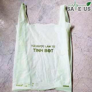 Cuộn 1kg túi shopping có quai sinh học phân hủy hoàn toàn