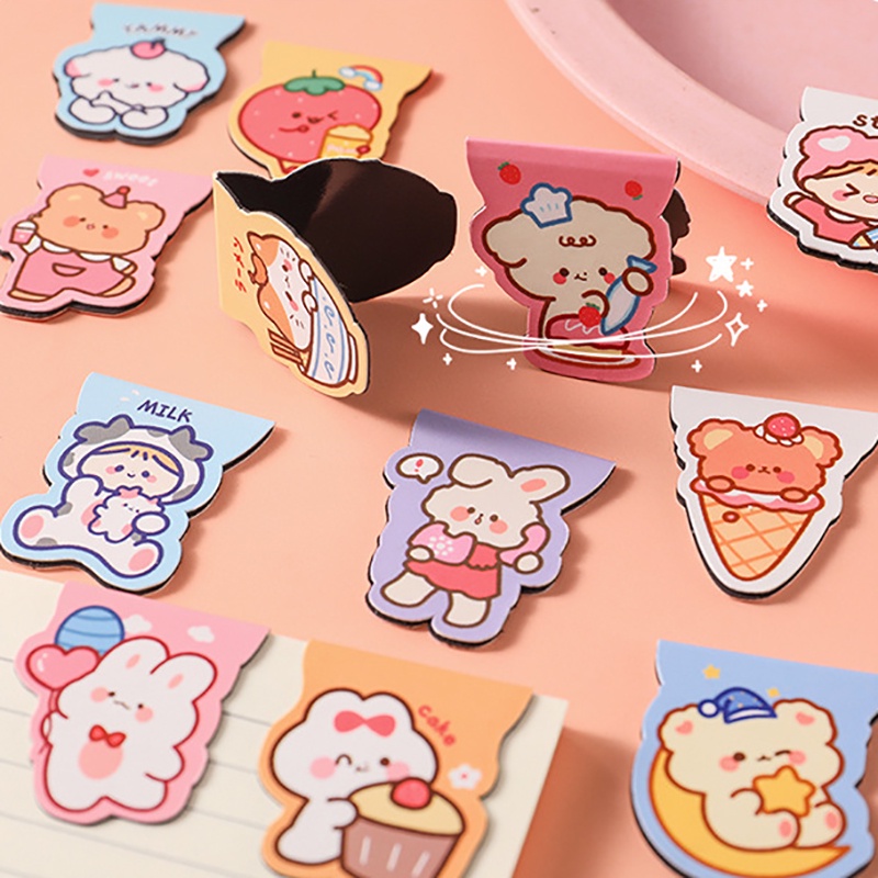 Kẹp Sách Từ Tính Họa Tiết Hoạt Hình Dễ Thương Dành Cho Học Sinh