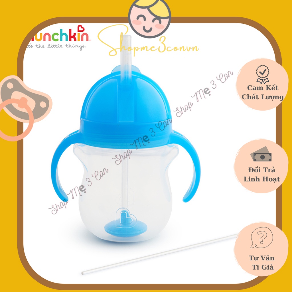 Cốc Tập Uống Ống Hút Mọi Tư Thế MunchKin ( 207ml )