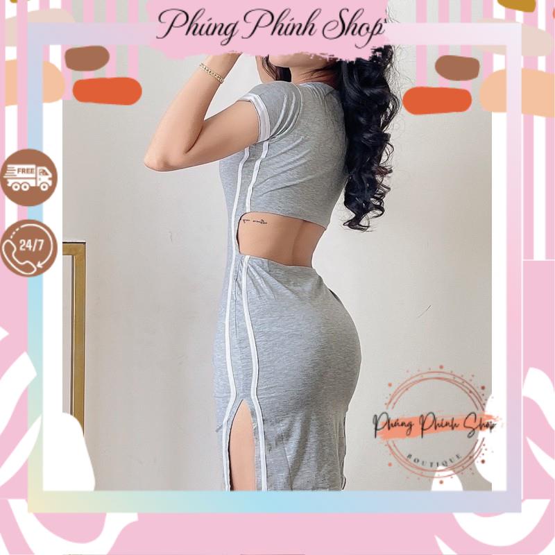 ĐẦM BODY XẺ TÀ KHOÉT EO SANG CHẢNH SEXY