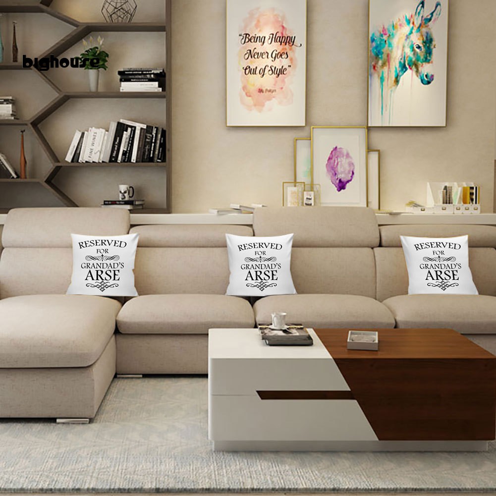 Vỏ Bọc Gối Đệm Sofa Mềm Mại Họa Tiết Hoa Đào Trang Trí Nhà Cửa / Xe Hơi