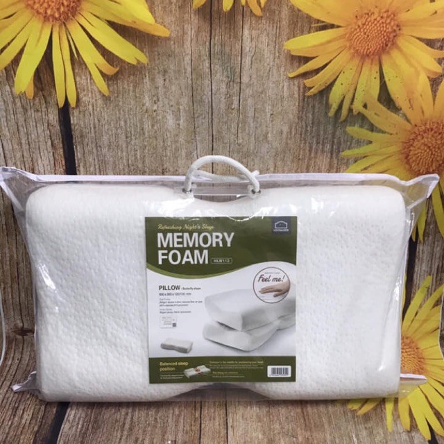 Gối Memory Foam 50D hình bướm Lock&amp;lock HLW113-Hàng chính hãng