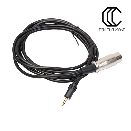 Dây cáp gắn micro đầu cắm 0Ft 1/8 Inch 3.5mm sang lỗ cắm XLR 3 Pin