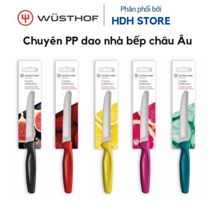 [CHÍNH HÃNG] Dao Hoa Quả Wusthof Lưỡi Răng Cưa 10 cm - Hàng nhập Đức