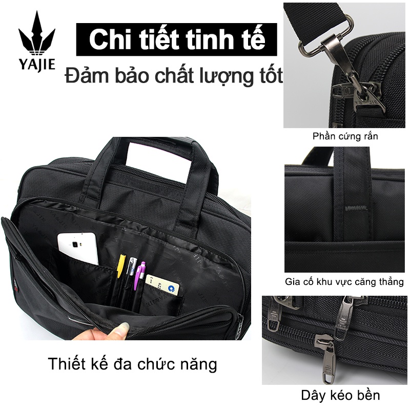 Túi xách nam công sở vải không thấm nước công suất lớn túi đựng máy tính xách tay 15,6 inch túi tài liệu túi làm việc túi kinh doanh túi chính thức túi văn phòng thông tin gói túi xách
