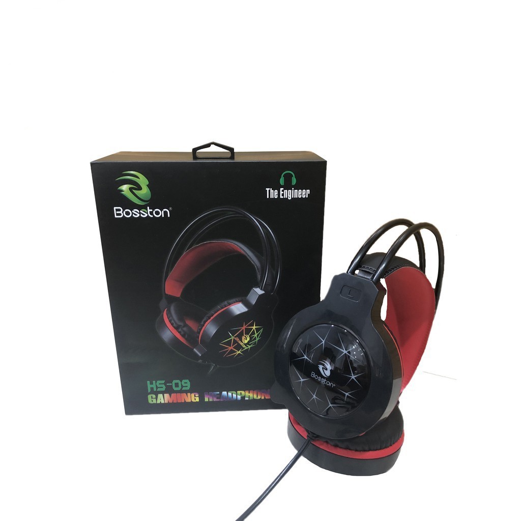 Headphone Bosston HS-09 Cao Cấp - Tai Phone Chụp Tai Led Chính Hãng