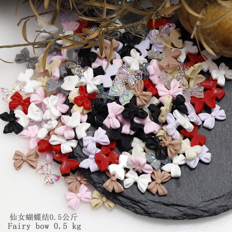 SET NƠ MIX MÀU 30 CÁI ĐÍNH MÓNG