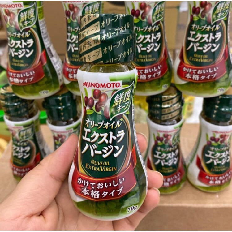 Dầu Ăn Cho Bé, Dầu Olive Nguyên Chất AJINOMOTO Nhật Bản 70g Cho Bé Ăn Dặm Bổ Sung OMEGA Vitamin Cho Sức Khỏe Date 2023