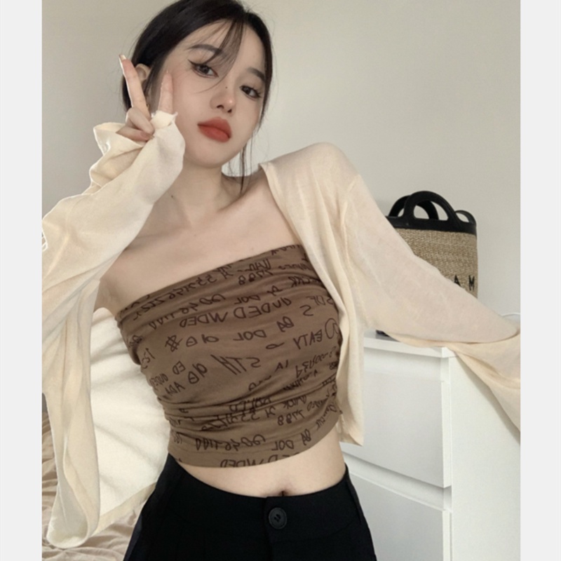 Áo Ống Không Tay In Chữ Thời Trang Mùa Hè Dành Cho Nữ