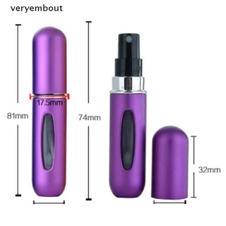 【ut】 5ml Portable Mini Refillable Perfume Bottle Empty Cosmetic Spray Atomizer Bottle .