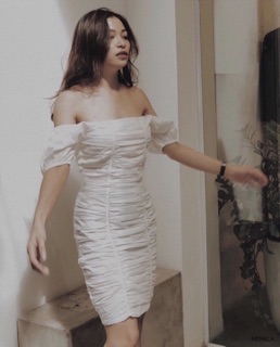 Monica dress - váy tk nhún thân
