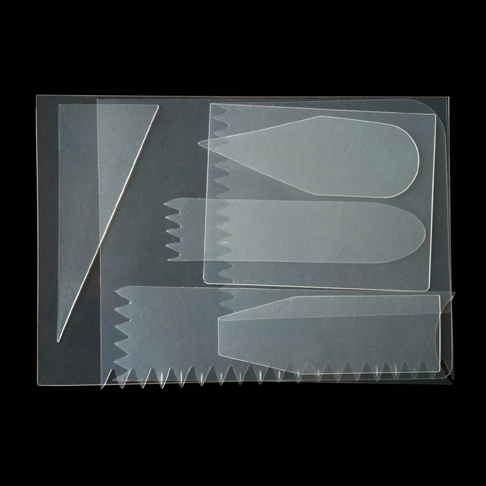 Dụng cụ chà láng bánh kem bằng nhựa trong suốt thân thiện với môi trường