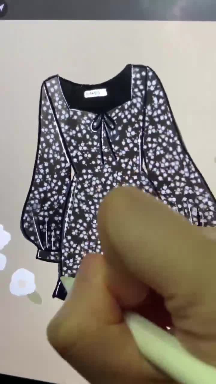 Váy hoa nhí dài tay phối đuôi bèo Naked By V -  Lichi Dress | BigBuy360 - bigbuy360.vn