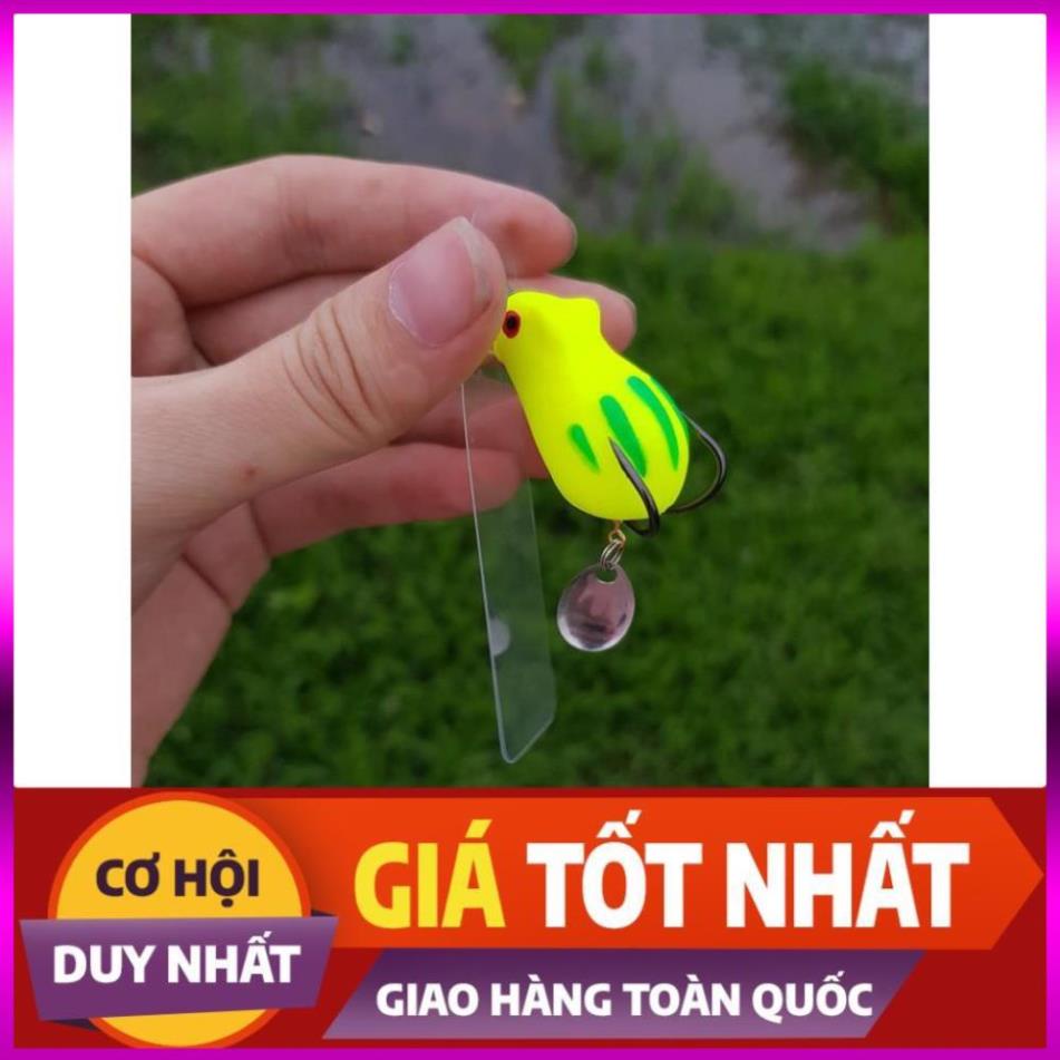 [Xả Kho 3 Ngày] Mồi hơi Thái Lan Mini Thunder Frog kèm thìa siêu nhạy cá