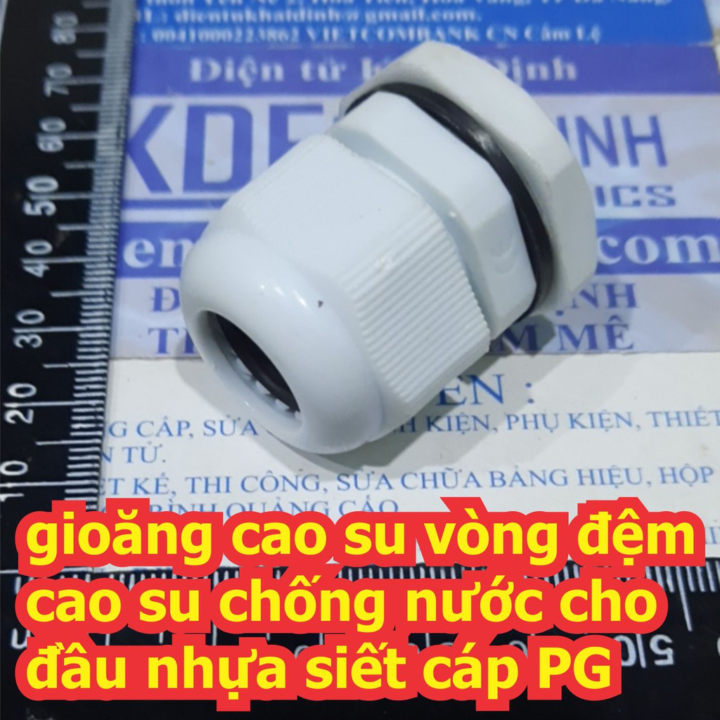 [Mã ELFLASH3 hoàn 10K xu đơn 20K] gioăng cao su vòng đệm cao su chống nước cho đầu siết cáp PG loại PG7 ~ PG42 kde7011