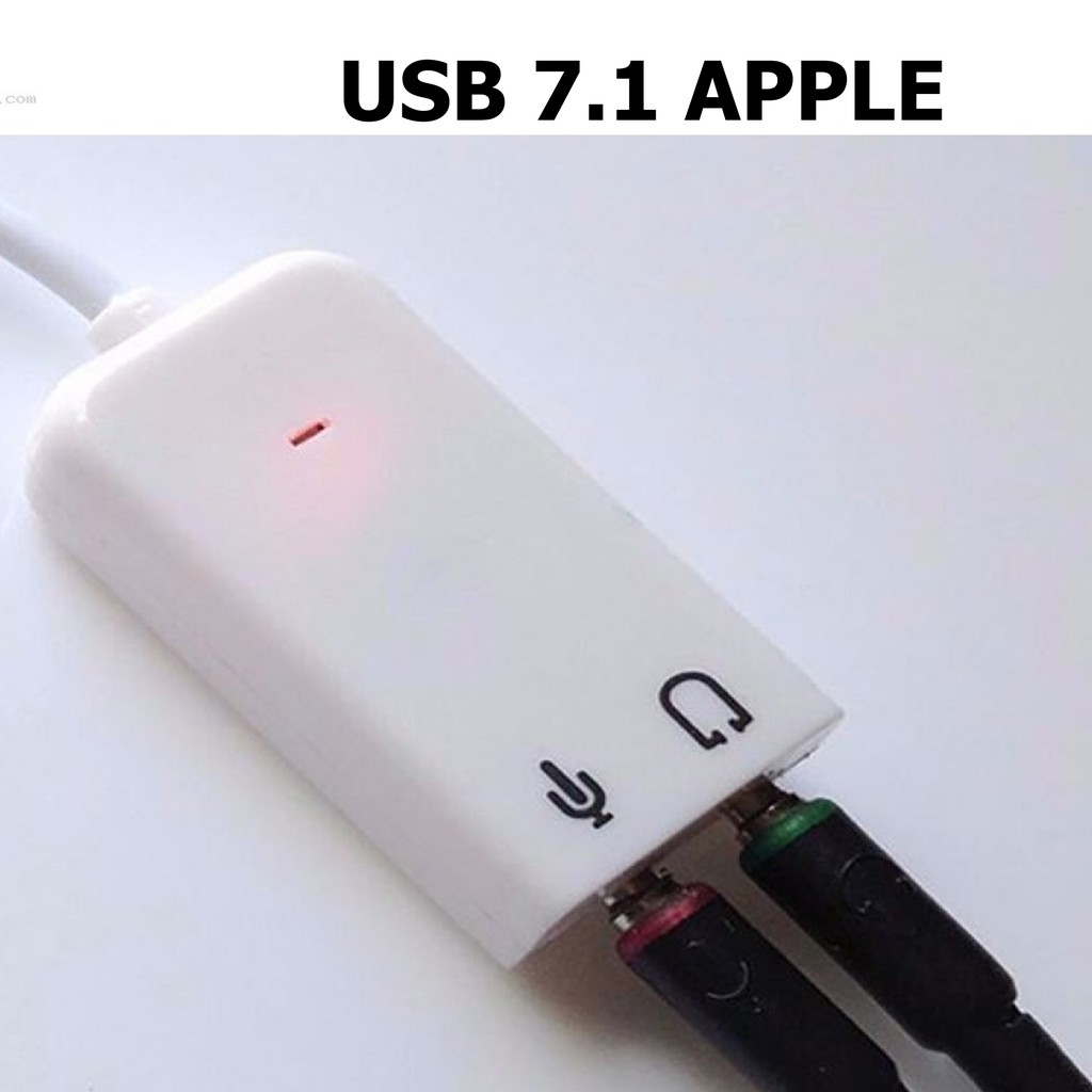 Usb Sound 7.1 Apple (Trắng,Có Dây,2 Lỗ)