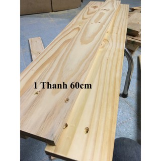 Thanh Gỗ Thông Pallet Bào Láng 4 Mặt ( Dài 60cm, Rộng 9.5cm, Dày 1,4cm )