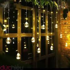 Dây đèn LED chớp tắt 12 quả banh 138 LED, đèn led rèm, đèn led màn, đèn led trang trí