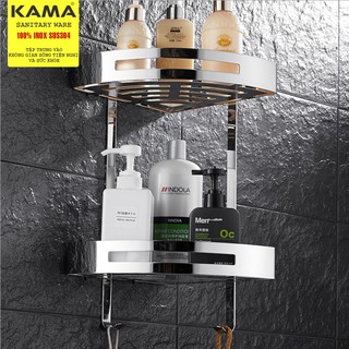 Kệ góc dầu gội inox 304 chính hãng KAMA PT03