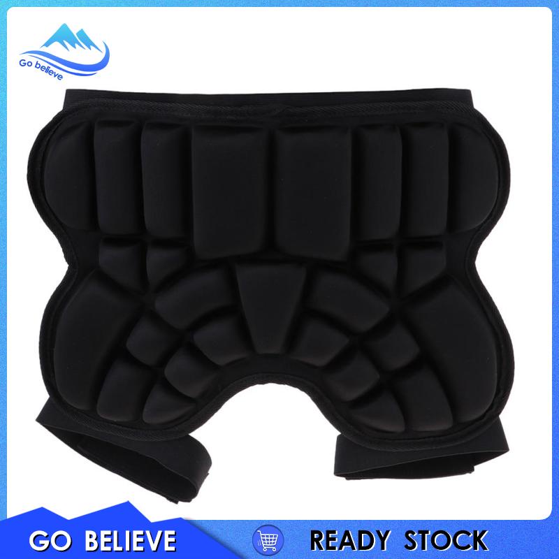 Quần Short Có Đệm EVA Bảo Vệ Hông Và Hông 3D Màu Đen Dành Cho Trẻ Em
