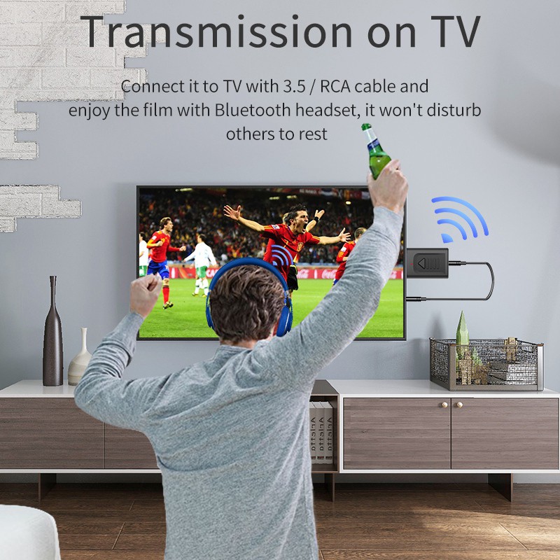 Usb Bluetooth Truyền Tín Hiệu Âm Thanh 5.0 Pc Tv 4 Trong 1