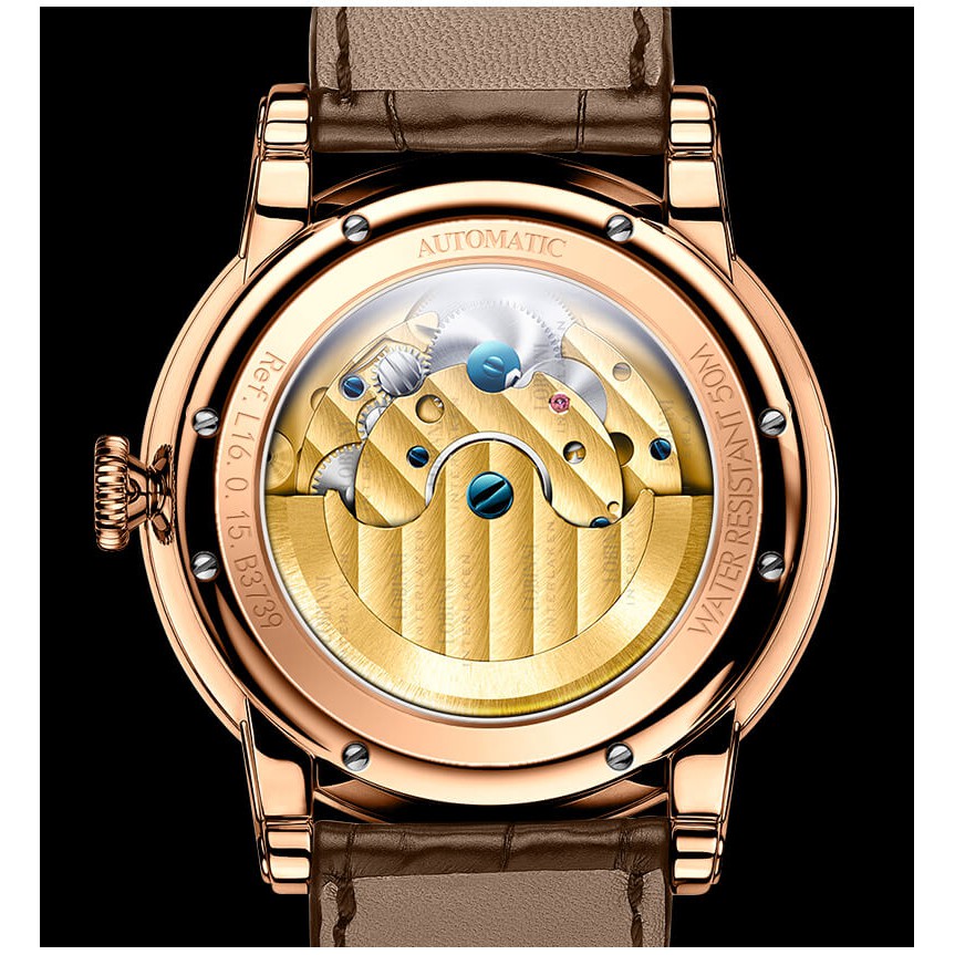 Đồng hồ nam chính hãng LOBINNI L16015-1Kính sapphire,chống xước,Chống nước 50m,dây da xịn,Máy cơ( Automatic),BH 24 tháng