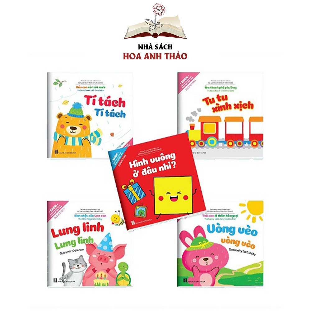 [Mã LIFEHOT55 giảm 10% đơn 99K] Sách - Ehon âm thanh cho bé song ngữ Việt Anh (bộ 5 cuốn) | BigBuy360 - bigbuy360.vn