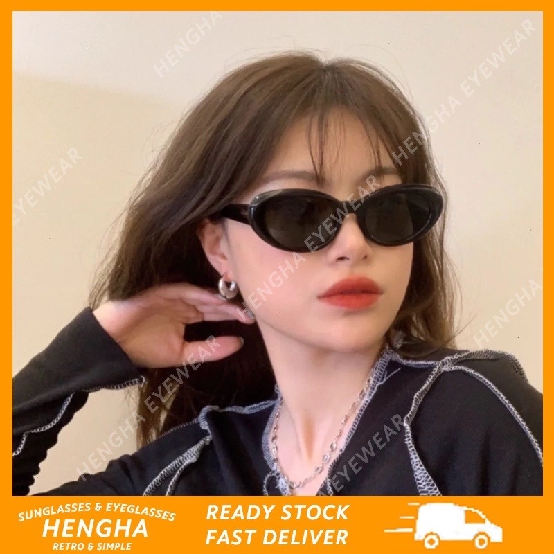 Kính Mát Hình Mắt Mèo Phong Cách Retro Thời Trang Phương Tây