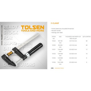 {Hàng_Chính hãng} Cảo chữ F Tolsen 10123, 10125; 10153; 10155; 10156 Kích thước: 150-1000mm