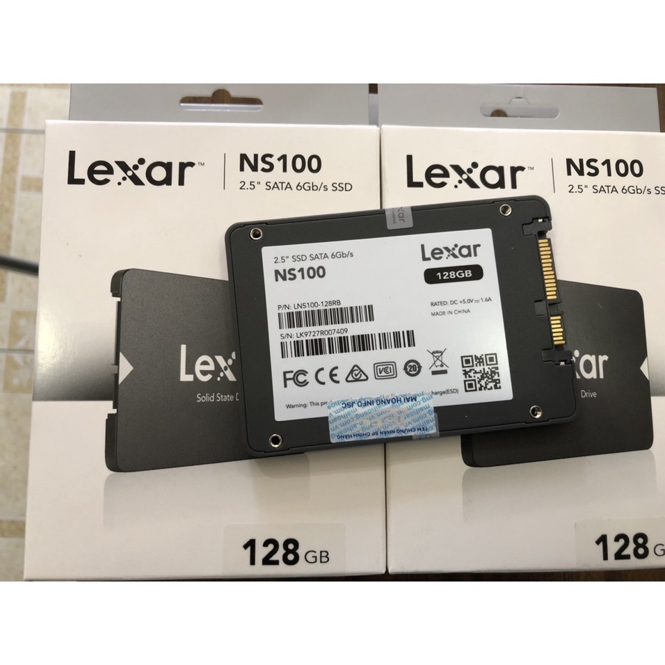 Ổ cứng máy tính laptop,Ổ cứng SSD Lexar  2.5’ NS100 128Gb,NQ100 240GB sata III đọc 520mb/s–Hàng chính hãng BH 36T