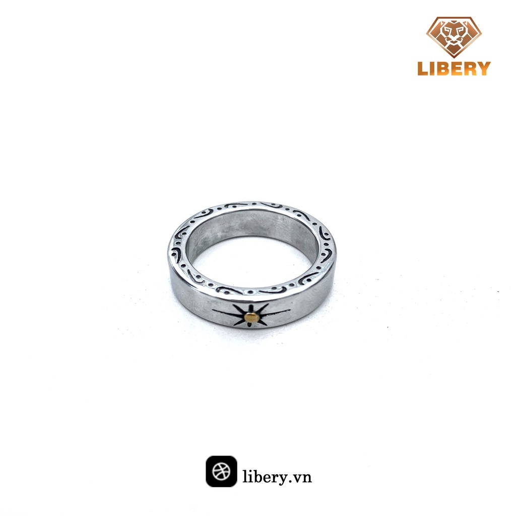 Nhẫn thời trang hợp kim nam nữ mặt trời Libery - Mẫu N023