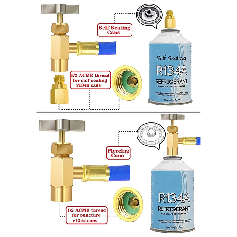 Bộ Ống Sạc R134A R12 R22,with BPV31 Cho Tủ Lạnh