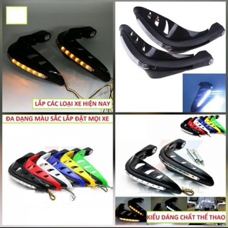 SIÊU CHẤT VỚI BỘ 2 GÙ CHỐNG ĐỔ BẢO VỆ TAY LÁI XE MÁY CÓ ĐÈN LED SIÊU ĐẸP MẪU MỚI HÀNG CHÍNH HÃNG CAO CẤP