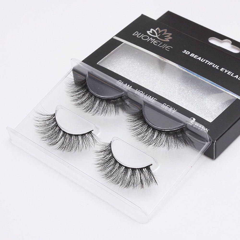 Set 2 Cặp Lông Mi Giả 3D Dài Và Dày Tự Nhiên