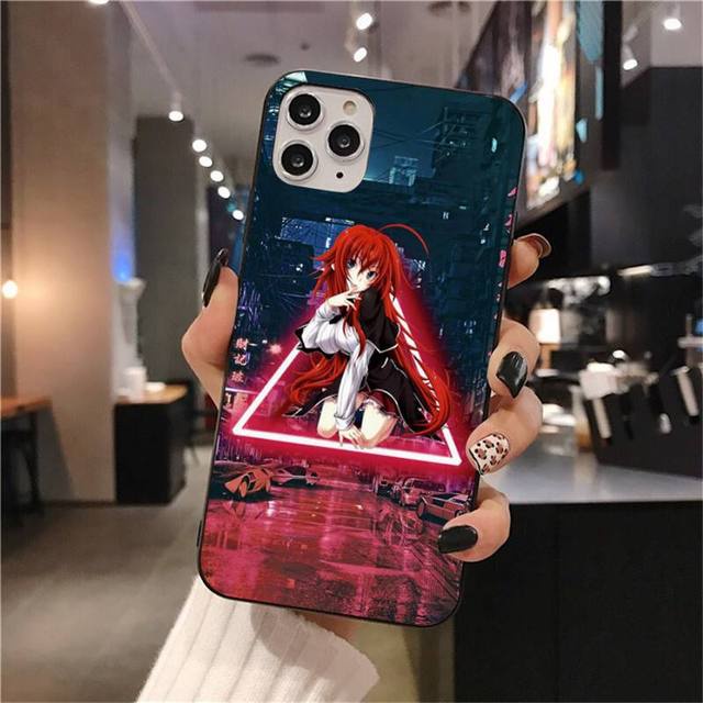 Ốp Lưng In Hình Cá Tính Cho iPhone 4 4S 5 5S SE 5C 6 6S 7 8 Plus X XS Max XR 220923 Ốp Điện Thoại Mềm Viền Đen Hình Akeno Rias Gremory High School Dxd