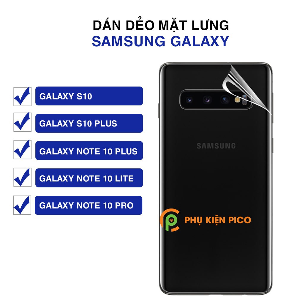 Dán lưng Samsung S10 Plus full mặt lưng trong suốt PPF tự phục hồi vết xước - Dán dẻo Samsung Galaxy S10