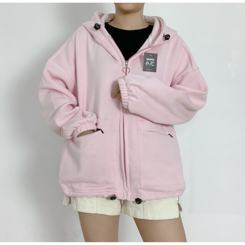 Áo khoác nữ nỉ chống nắng form rộng Popy ulzzang unisex -Gooan | BigBuy360 - bigbuy360.vn