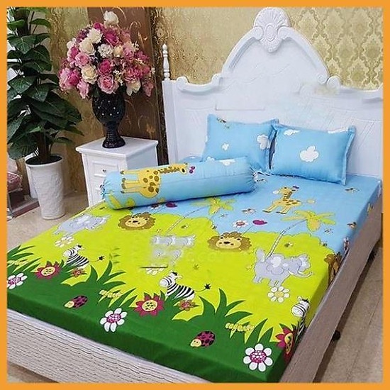 (HCM) Bộ Drap Giường Ga Gối  3 Món 1m2 1m4 1m6 1m8 2m2 ( Ga trải giường + 2 áo gối ) - Bộ ra giường GC11-Gc20 | BigBuy360 - bigbuy360.vn