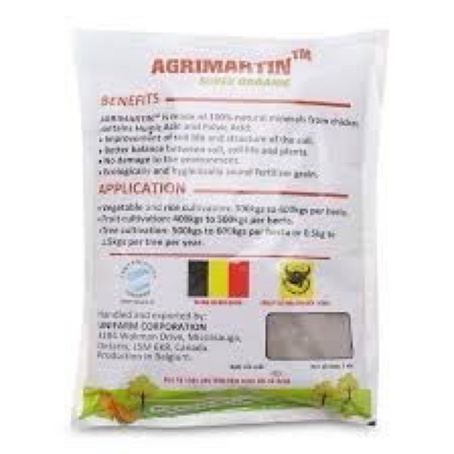 Phân bón Agrimartin hữu cơ Bỉ 1kg | Chuyên dùng cho hoa hồng - dâu tây - hoa kiểng