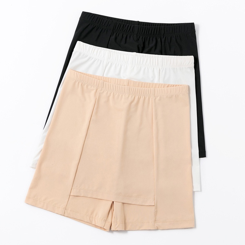 Quần lót legging CUTEBYTE dáng ngắn mỏng hai lớp an toàn dễ thương cho bạn gái mặc trong váy