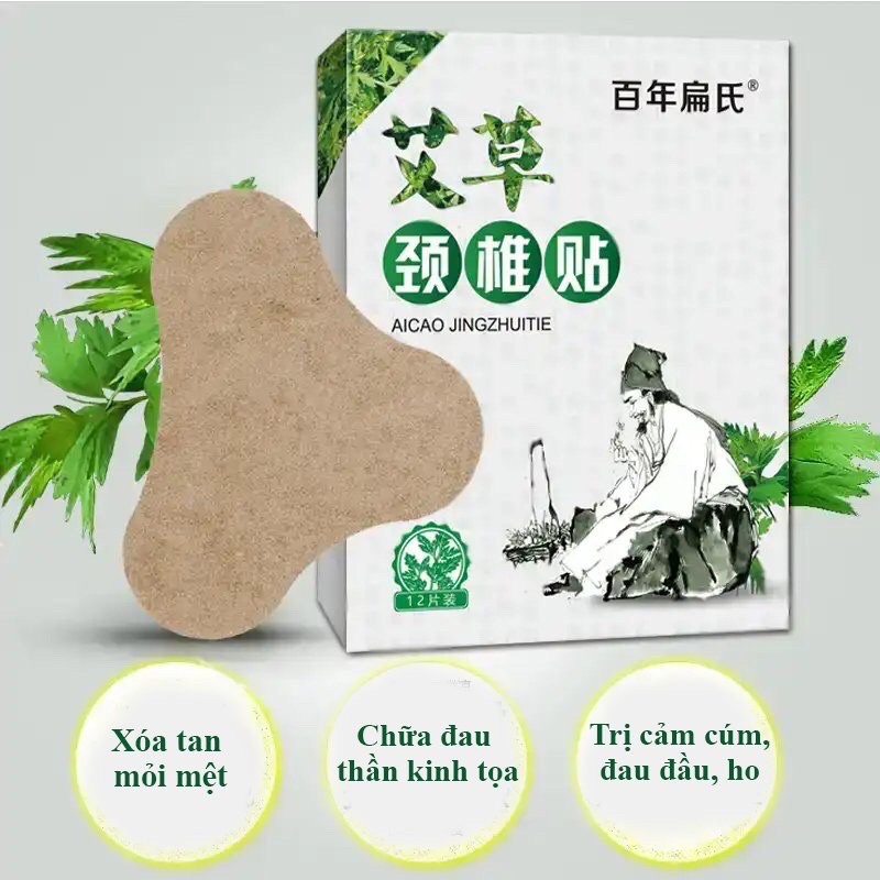 hộp 12 miếng dán vai gáy đông y