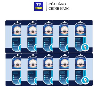 Hộp 10 Mặt nạ Ngọc Trai Dưỡng Da Chuyên Sâu Foodaholic BLACKPEARL Moisturizing Essential Mask 23g/ mask