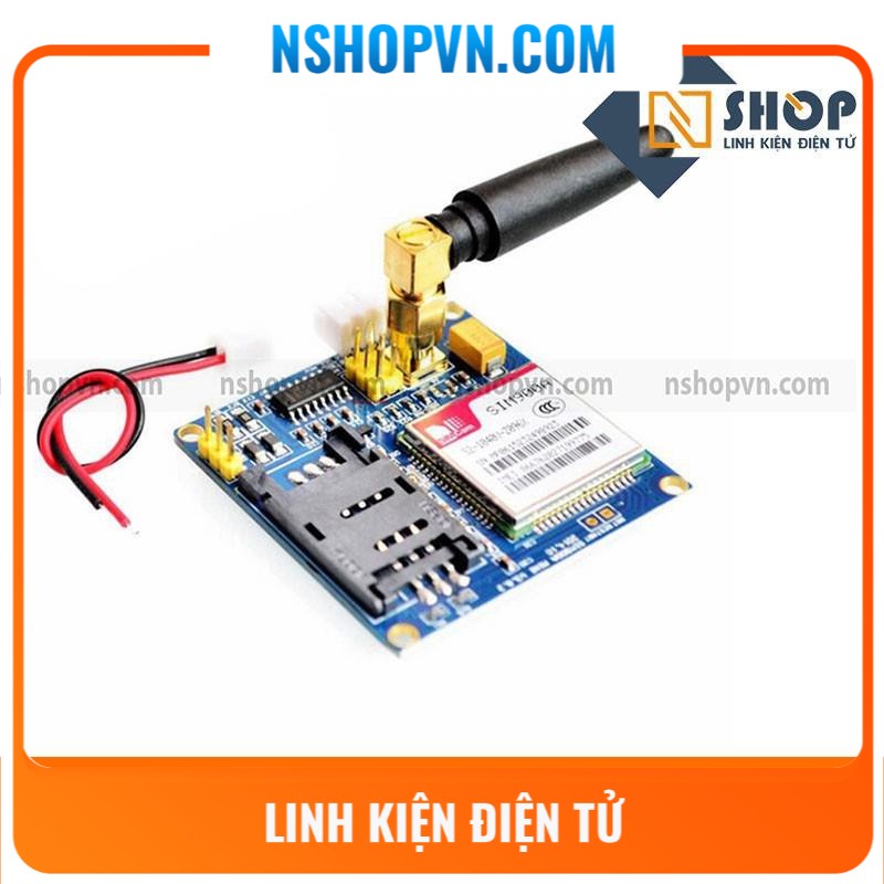 Mạch GSM GPRS Sim800A (SIM900A Update) lập trình với vi điều khiển ứng dụng vào truyền nhận dữ liệu không dây